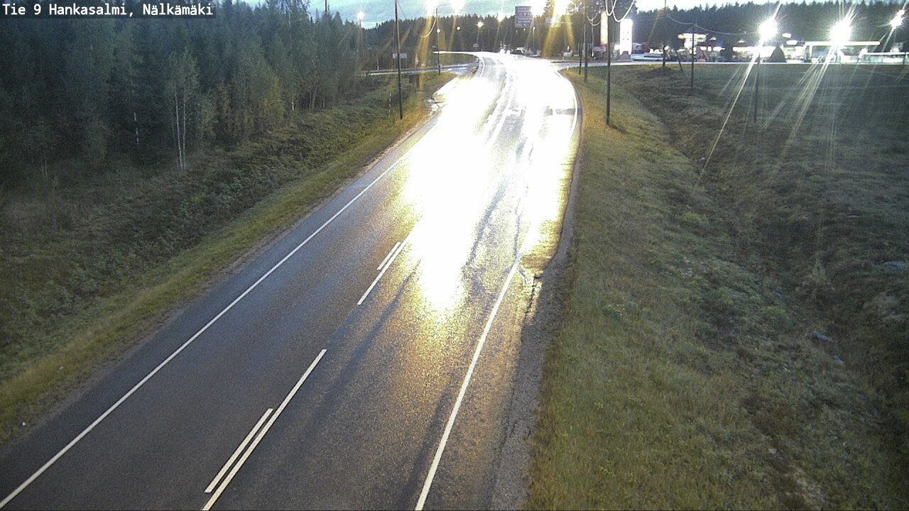 Weather Camera Image Väg 9 Hankasalmi, Nälkämäki, Hankasalmi, Keski-Suomi