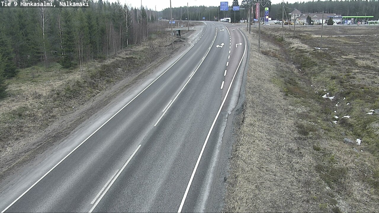 Weather Camera Image Väg 9 Hankasalmi, Nälkämäki, Hankasalmi, Keski-Suomi