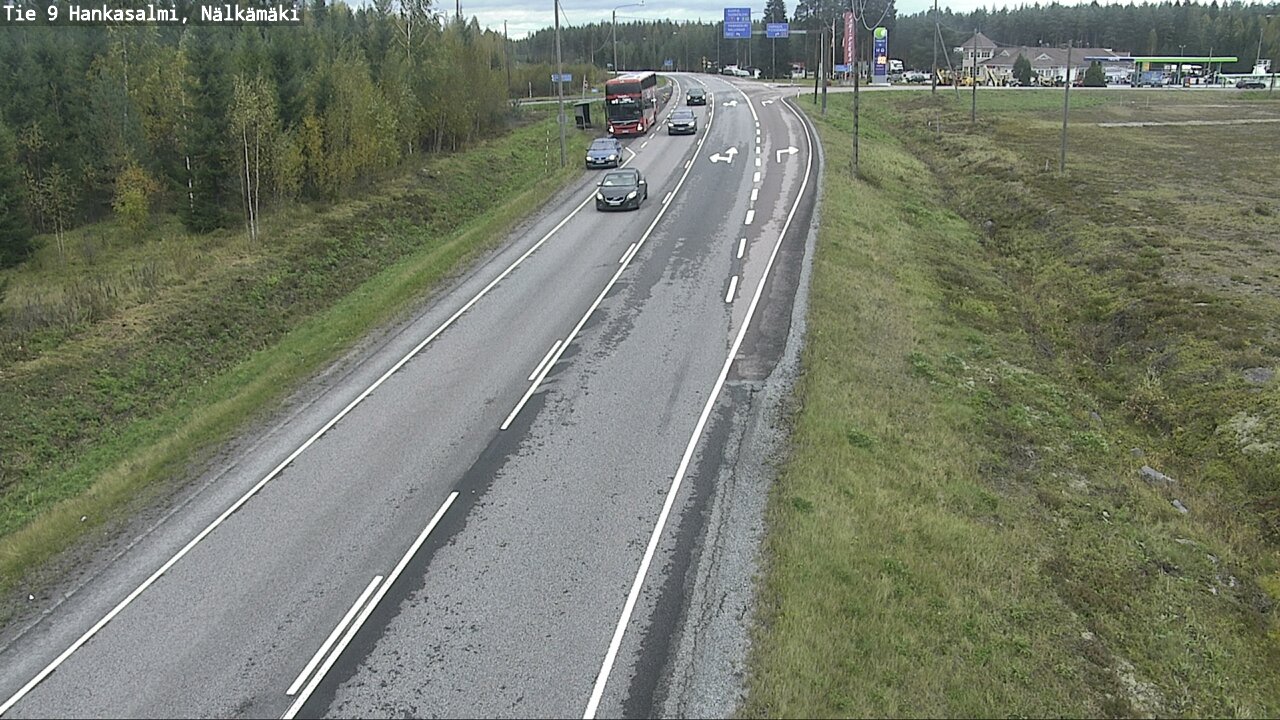 Weather Camera Image Väg 9 Hankasalmi, Nälkämäki, Hankasalmi, Keski-Suomi