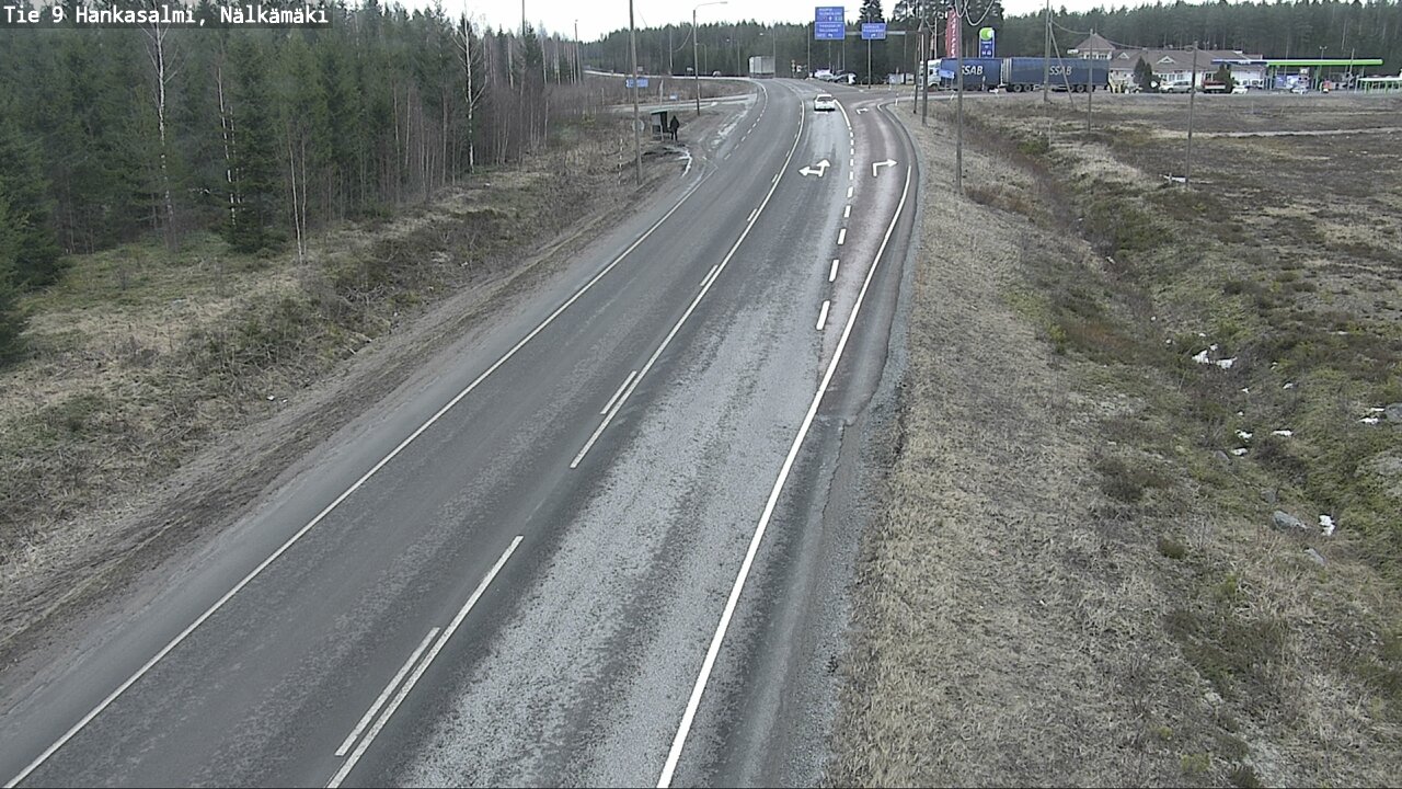 Weather Camera Image Väg 9 Hankasalmi, Nälkämäki, Hankasalmi, Keski-Suomi
