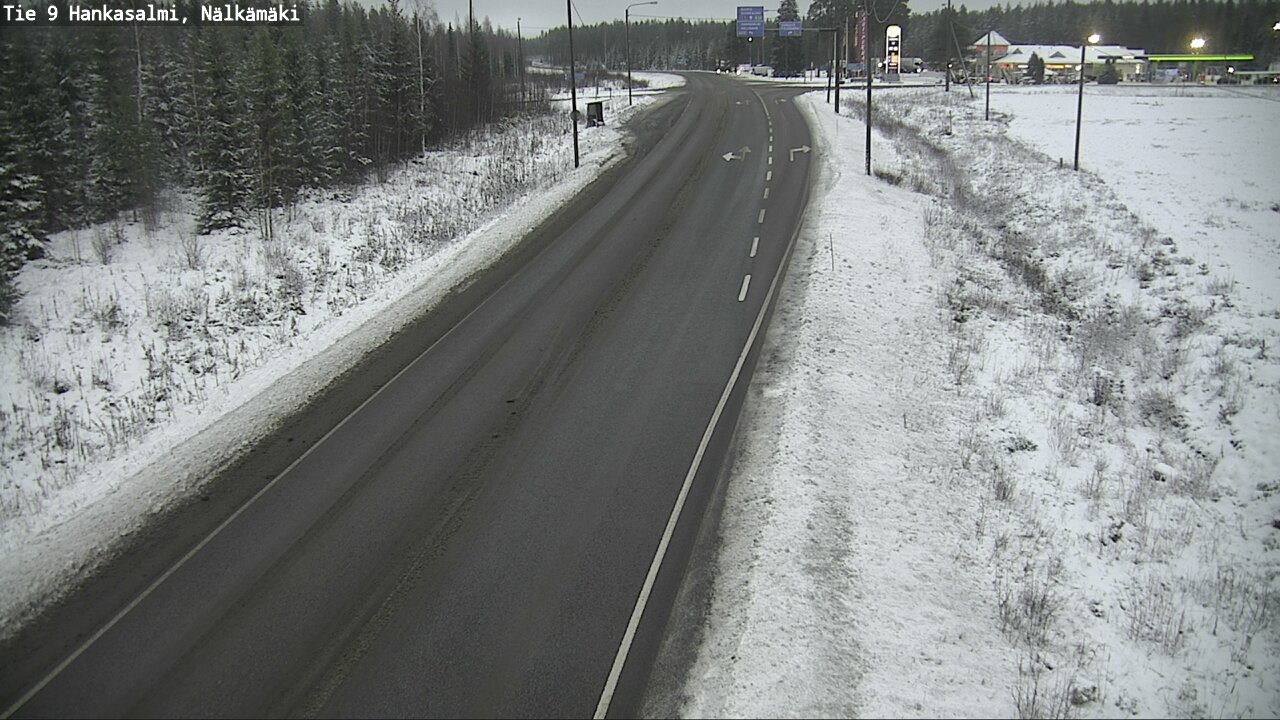 Weather Camera Image Väg 9 Hankasalmi, Nälkämäki, Hankasalmi, Keski-Suomi