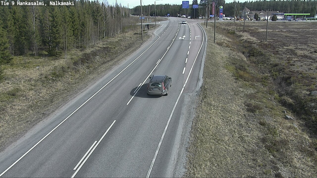 Weather Camera Image Väg 9 Hankasalmi, Nälkämäki, Hankasalmi, Keski-Suomi