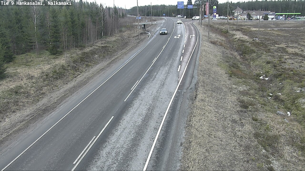Weather Camera Image Väg 9 Hankasalmi, Nälkämäki, Hankasalmi, Keski-Suomi
