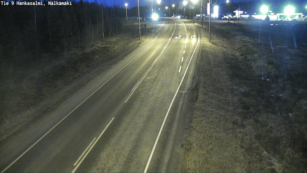 Weather Camera Image Väg 9 Hankasalmi, Nälkämäki, Hankasalmi, Keski-Suomi