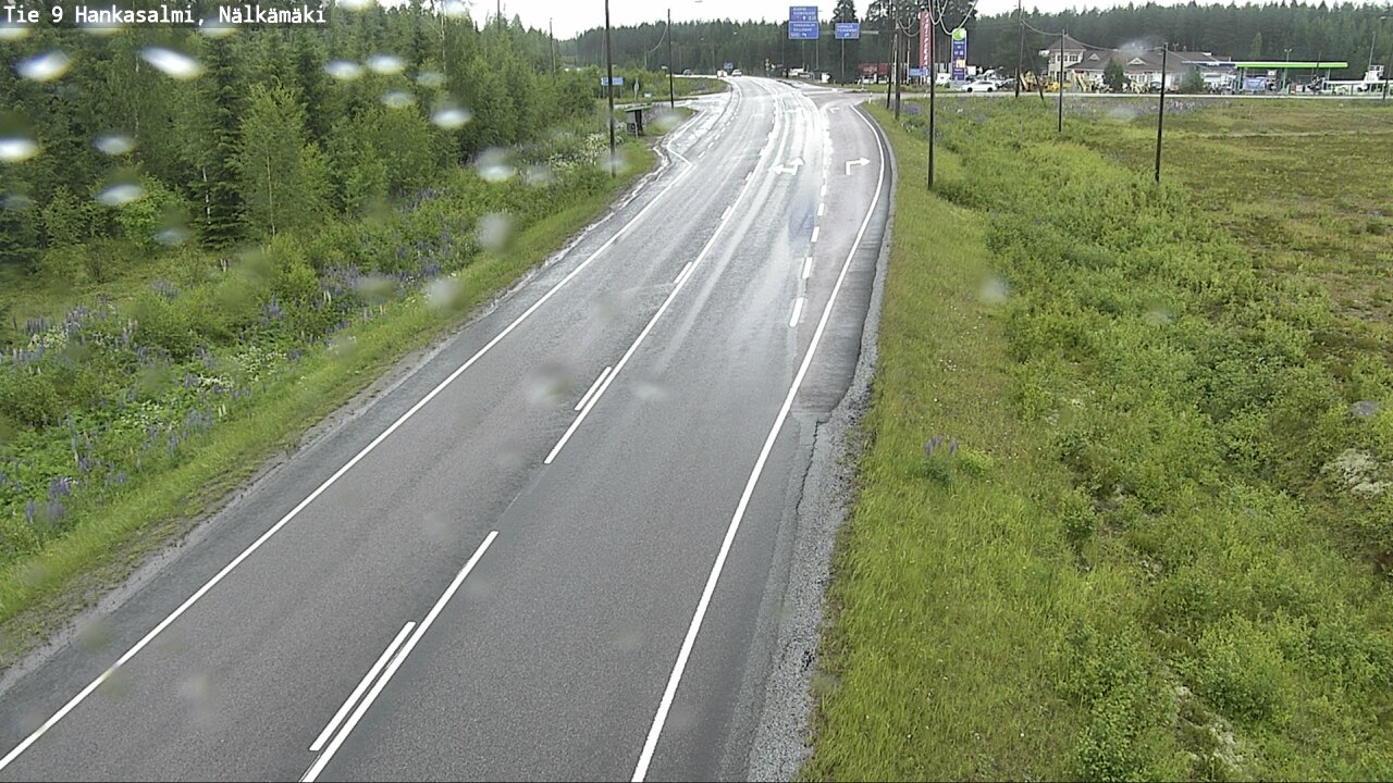 Weather Camera Image Väg 9 Hankasalmi, Nälkämäki, Hankasalmi, Keski-Suomi