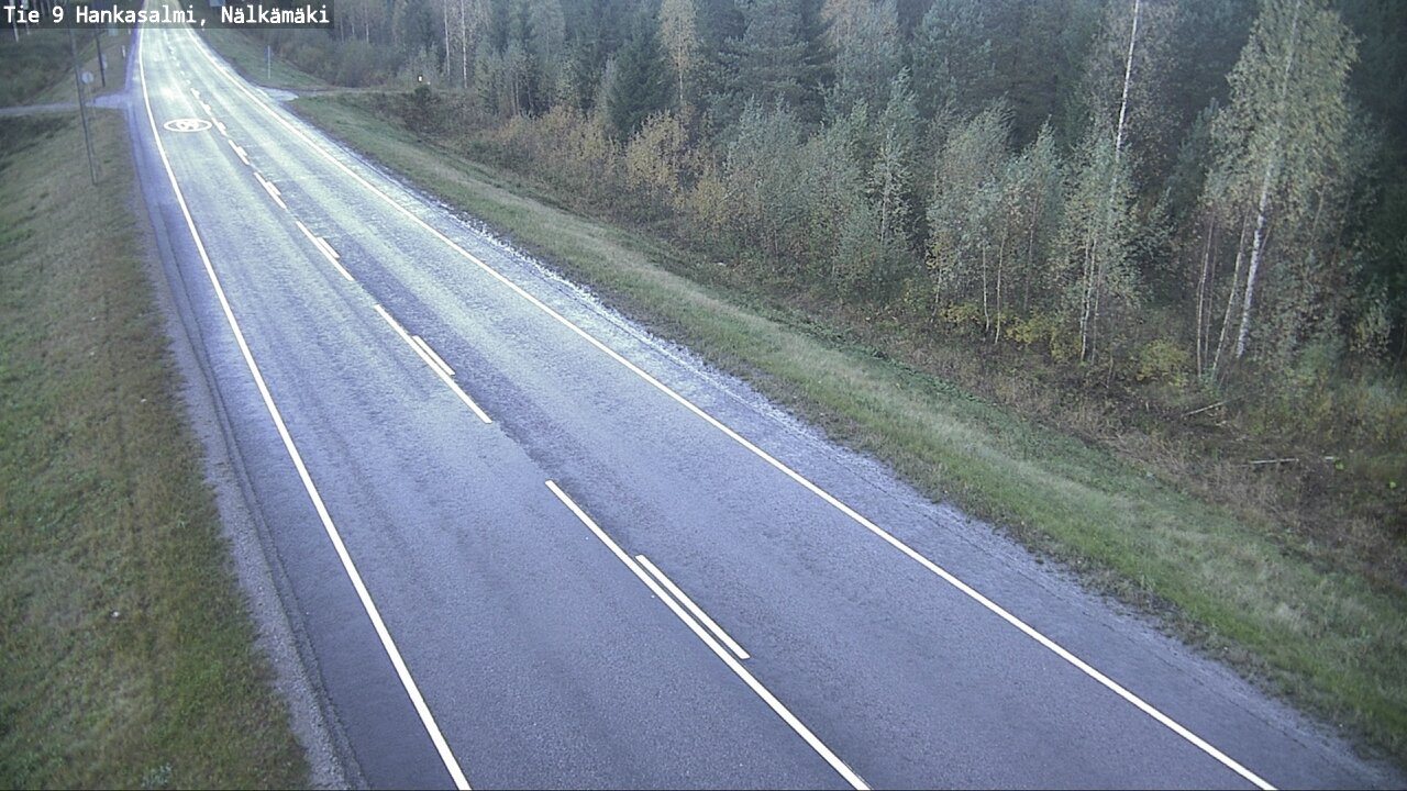 Weather Camera Image Väg 9 Hankasalmi, Nälkämäki, Hankasalmi, Keski-Suomi