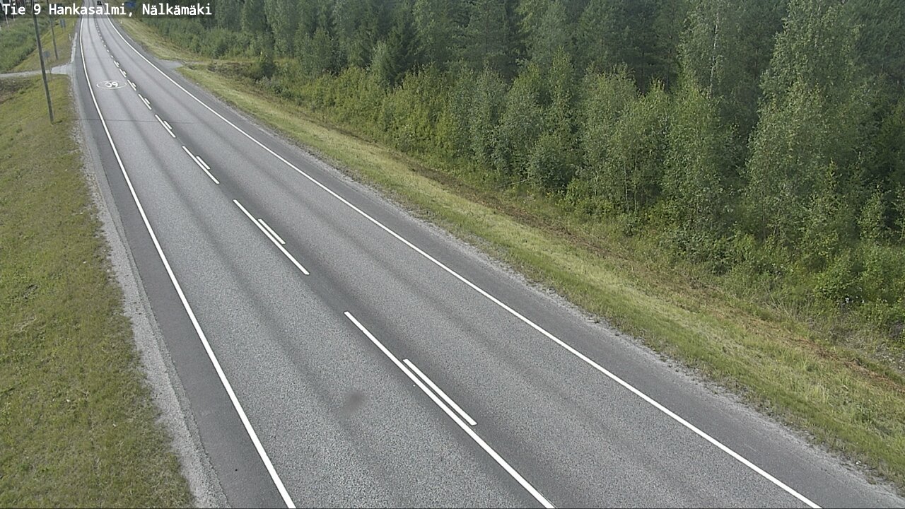 Weather Camera Image Road 9 Hankasalmi, Nälkämäki, Hankasalmi, Keski-Suomi