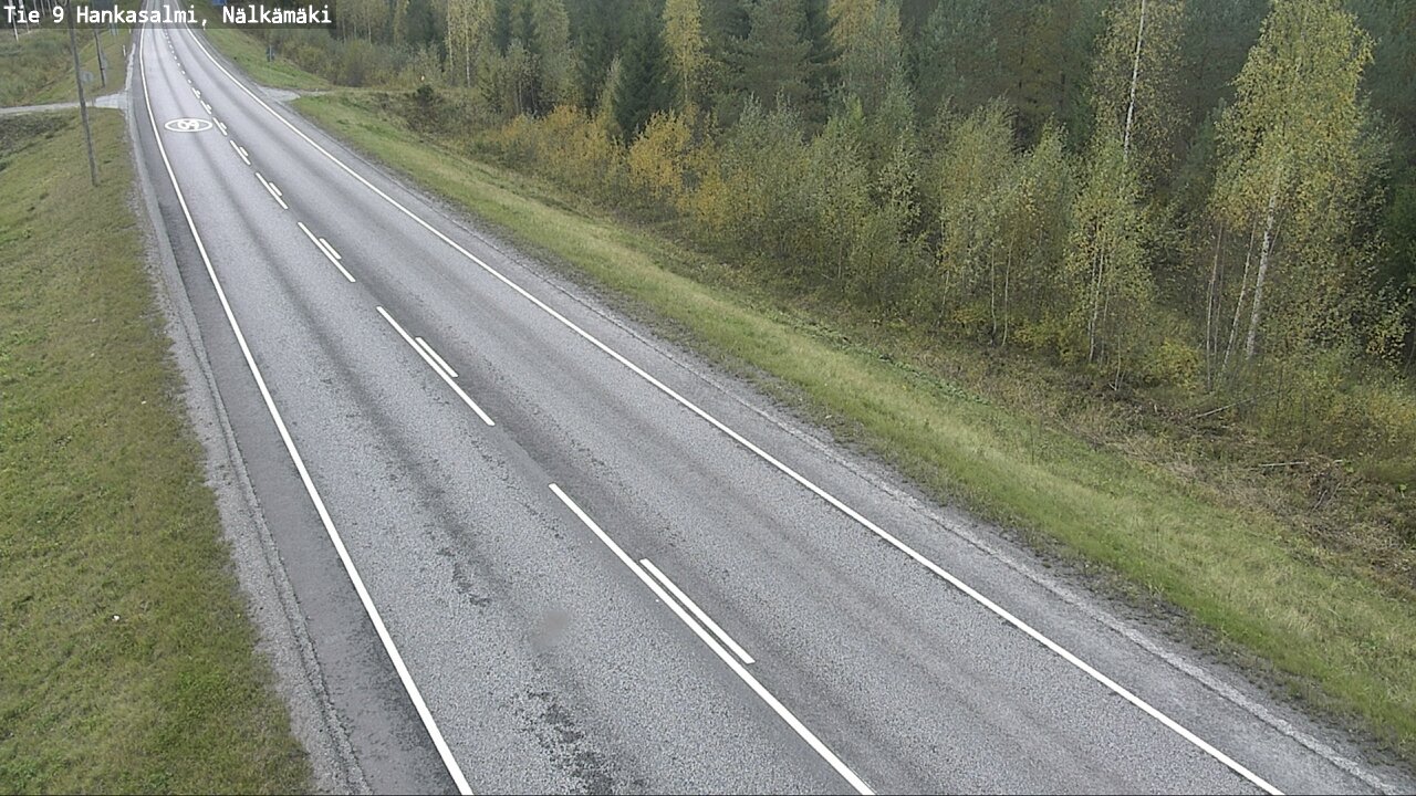 Weather Camera Image Väg 9 Hankasalmi, Nälkämäki, Hankasalmi, Keski-Suomi