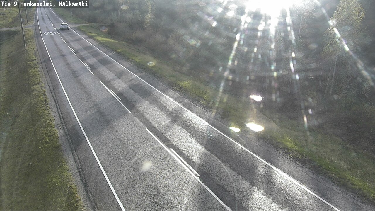 Weather Camera Image Väg 9 Hankasalmi, Nälkämäki, Hankasalmi, Keski-Suomi