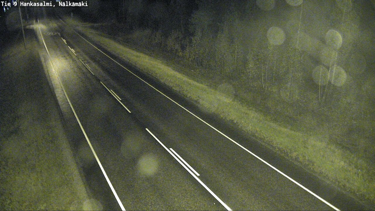 Weather Camera Image Väg 9 Hankasalmi, Nälkämäki, Hankasalmi, Keski-Suomi
