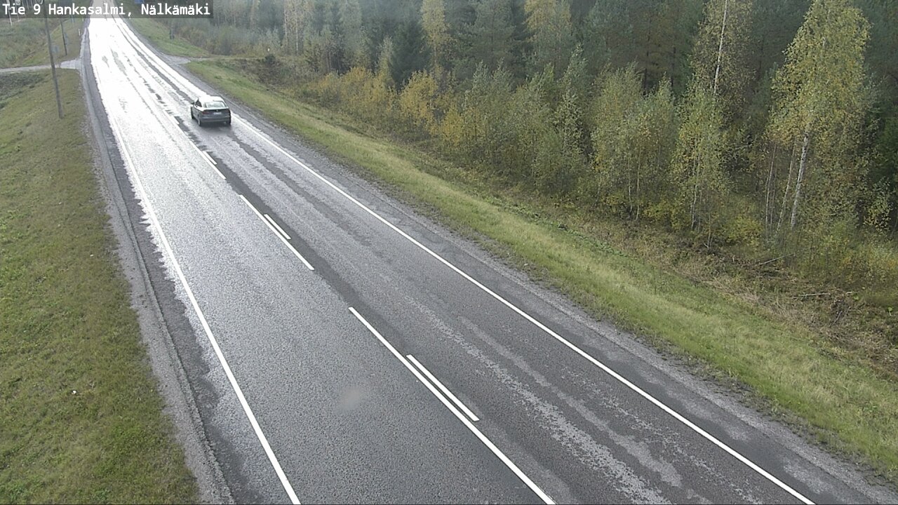 Weather Camera Image Väg 9 Hankasalmi, Nälkämäki, Hankasalmi, Keski-Suomi
