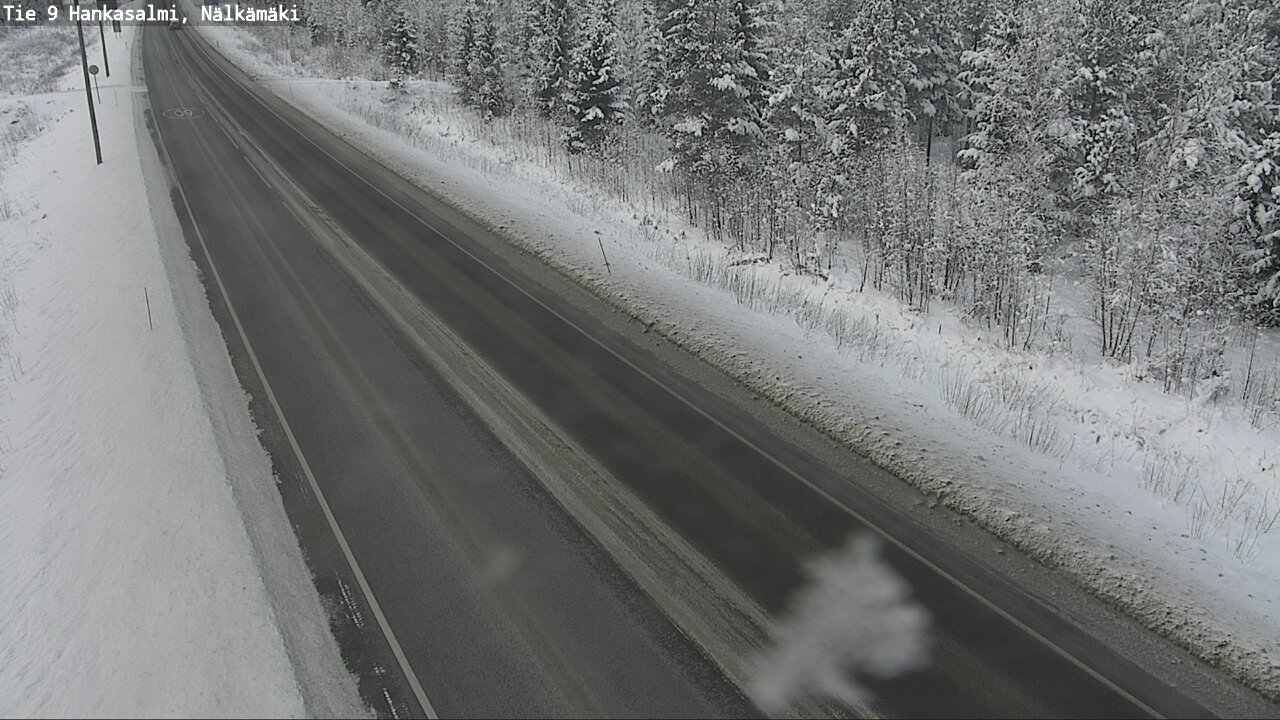Weather Camera Image Väg 9 Hankasalmi, Nälkämäki, Hankasalmi, Keski-Suomi