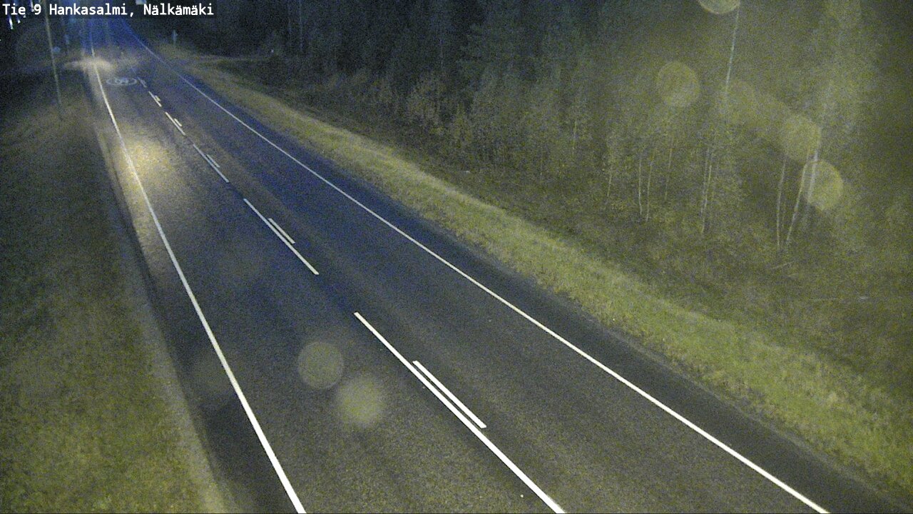 Weather Camera Image Väg 9 Hankasalmi, Nälkämäki, Hankasalmi, Keski-Suomi