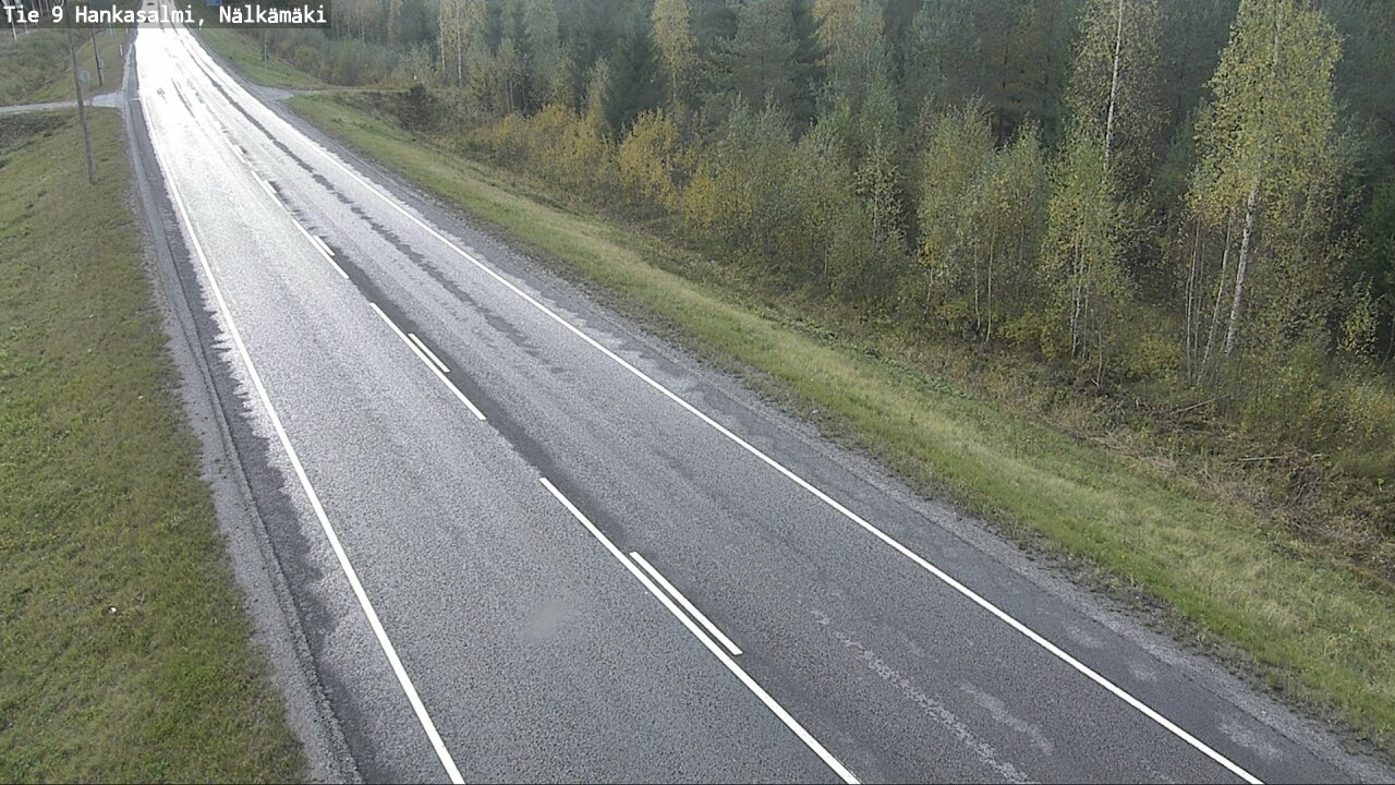 Weather Camera Image Väg 9 Hankasalmi, Nälkämäki, Hankasalmi, Keski-Suomi