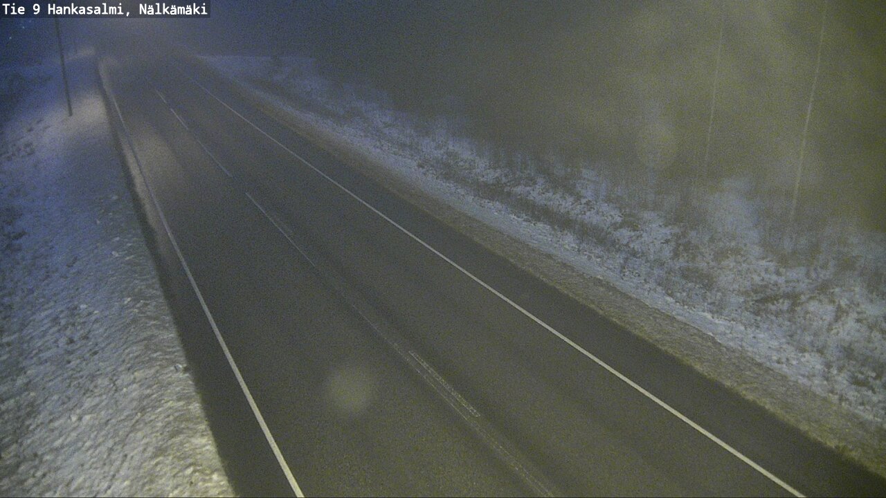 Weather Camera Image Väg 9 Hankasalmi, Nälkämäki, Hankasalmi, Keski-Suomi