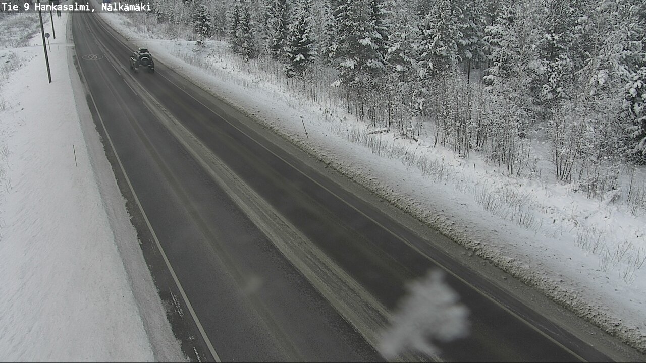 Weather Camera Image Väg 9 Hankasalmi, Nälkämäki, Hankasalmi, Keski-Suomi