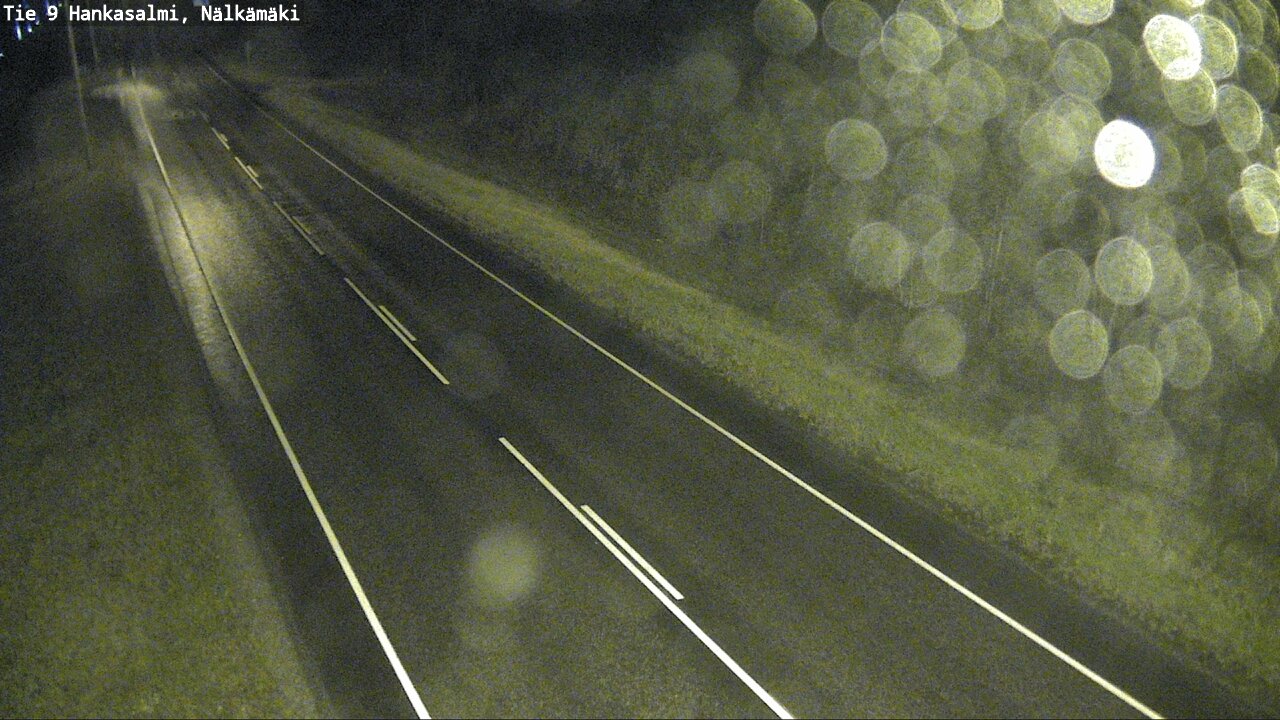 Weather Camera Image Väg 9 Hankasalmi, Nälkämäki, Hankasalmi, Keski-Suomi