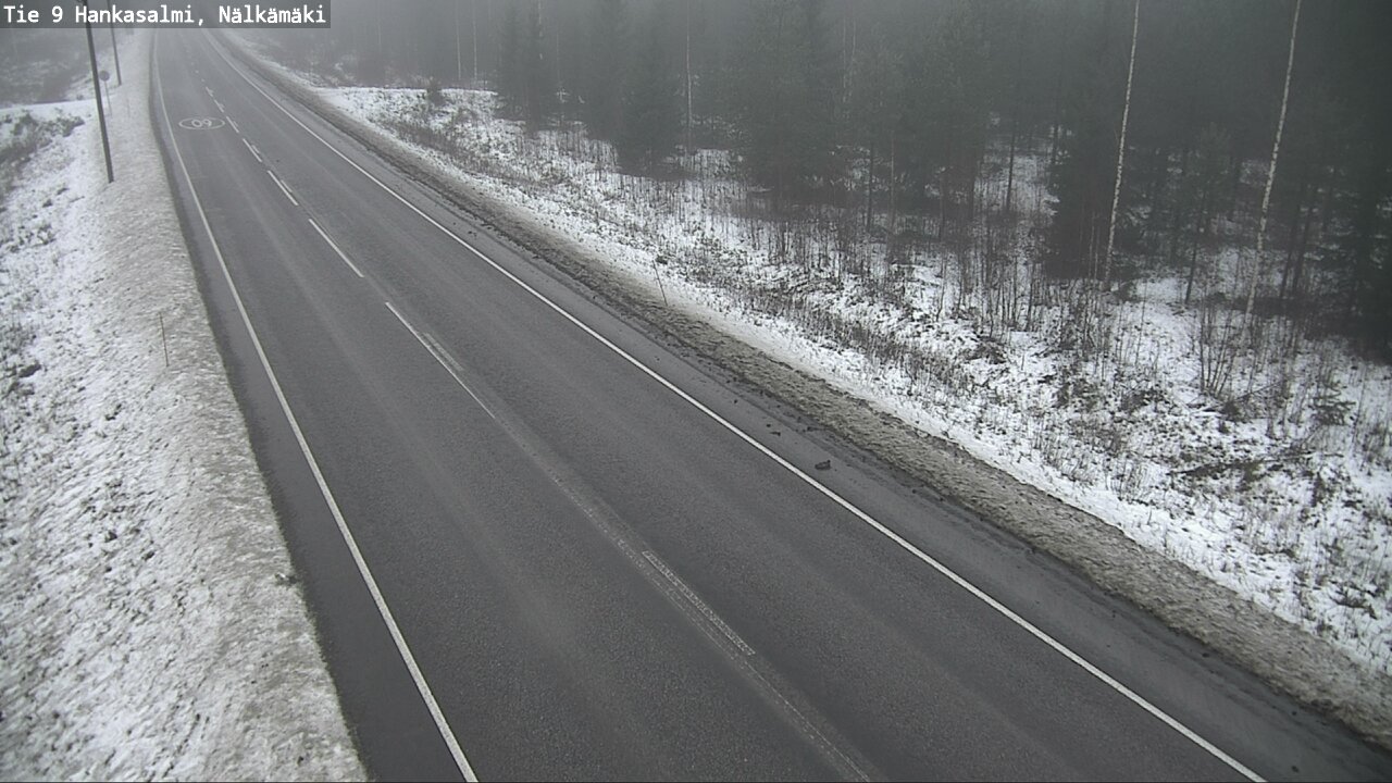Weather Camera Image Väg 9 Hankasalmi, Nälkämäki, Hankasalmi, Keski-Suomi