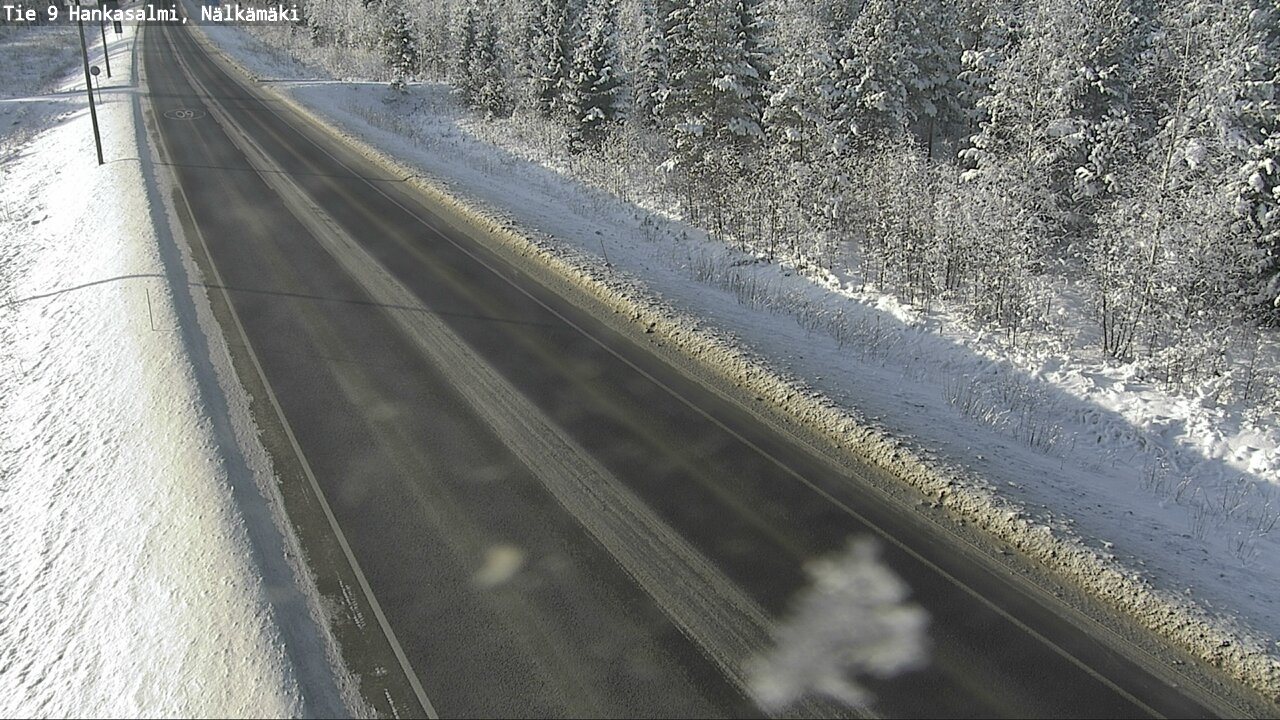Weather Camera Image Väg 9 Hankasalmi, Nälkämäki, Hankasalmi, Keski-Suomi