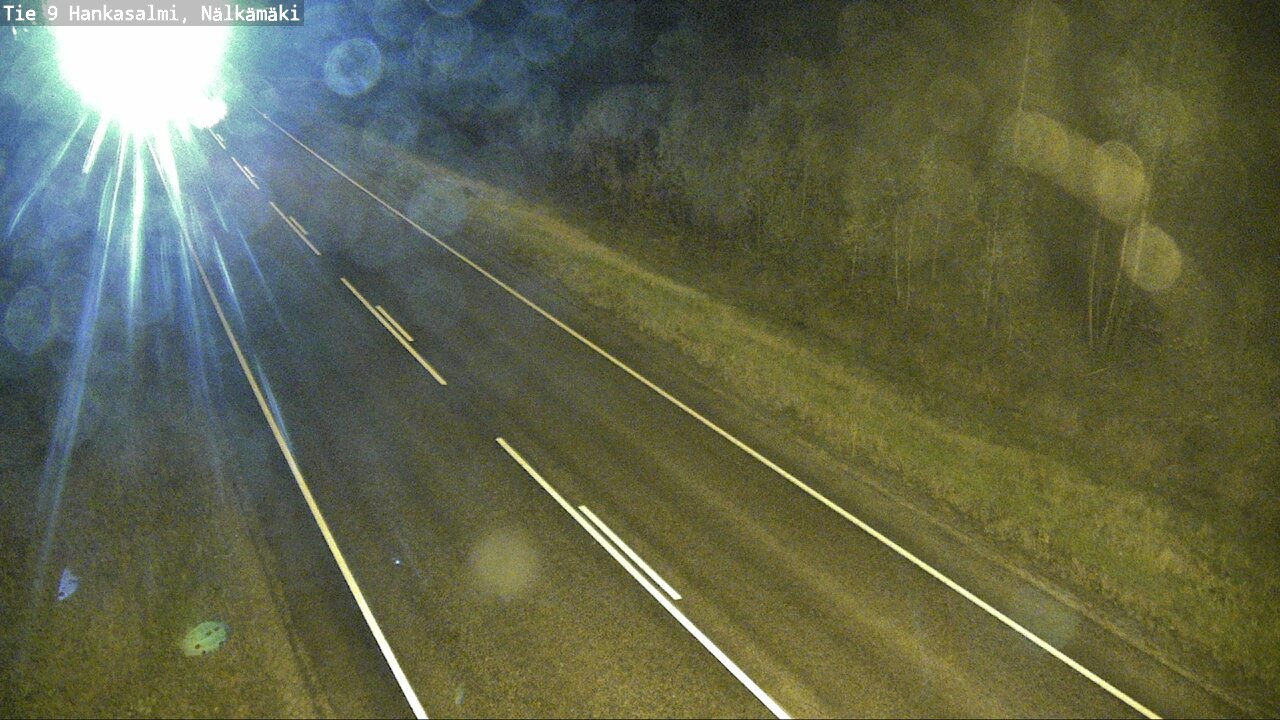 Weather Camera Image Väg 9 Hankasalmi, Nälkämäki, Hankasalmi, Keski-Suomi