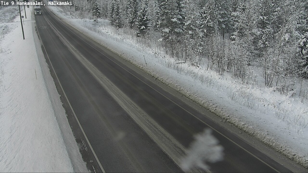 Weather Camera Image Väg 9 Hankasalmi, Nälkämäki, Hankasalmi, Keski-Suomi
