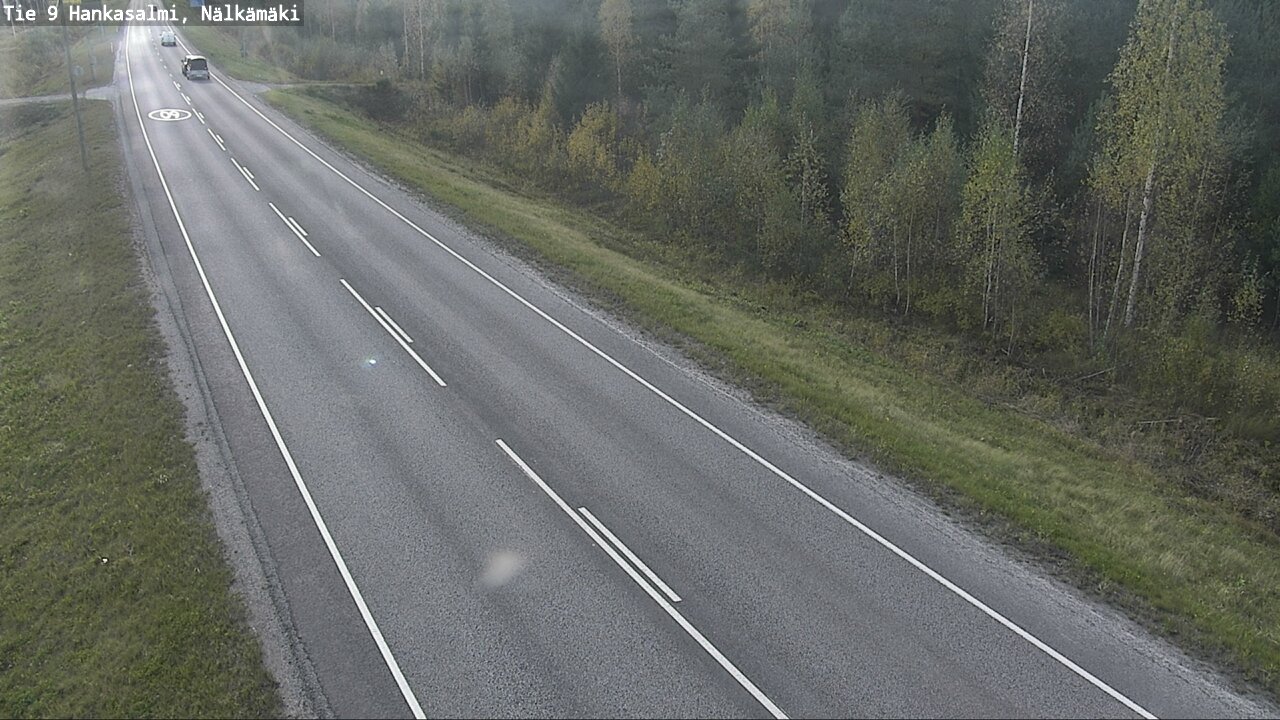 Weather Camera Image Väg 9 Hankasalmi, Nälkämäki, Hankasalmi, Keski-Suomi