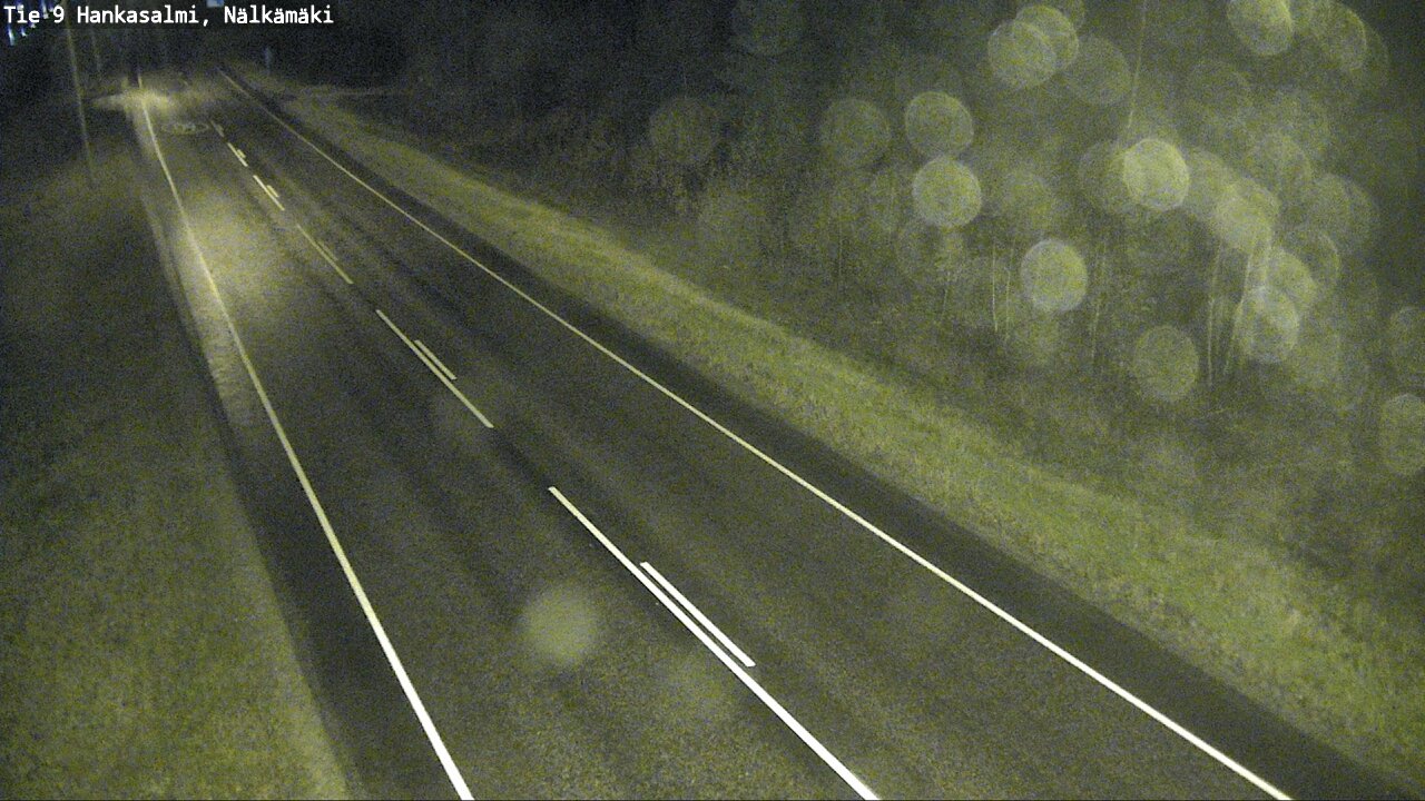 Weather Camera Image Väg 9 Hankasalmi, Nälkämäki, Hankasalmi, Keski-Suomi