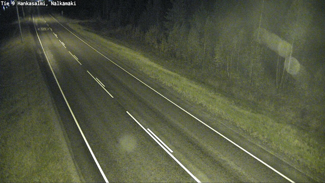 Weather Camera Image Väg 9 Hankasalmi, Nälkämäki, Hankasalmi, Keski-Suomi