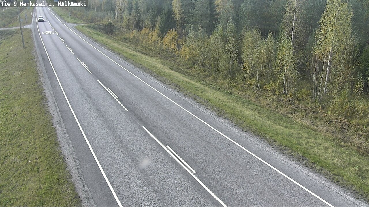 Weather Camera Image Väg 9 Hankasalmi, Nälkämäki, Hankasalmi, Keski-Suomi