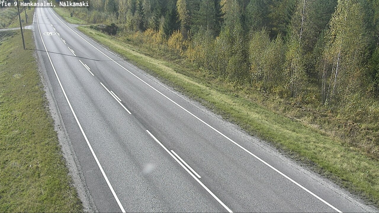 Weather Camera Image Väg 9 Hankasalmi, Nälkämäki, Hankasalmi, Keski-Suomi