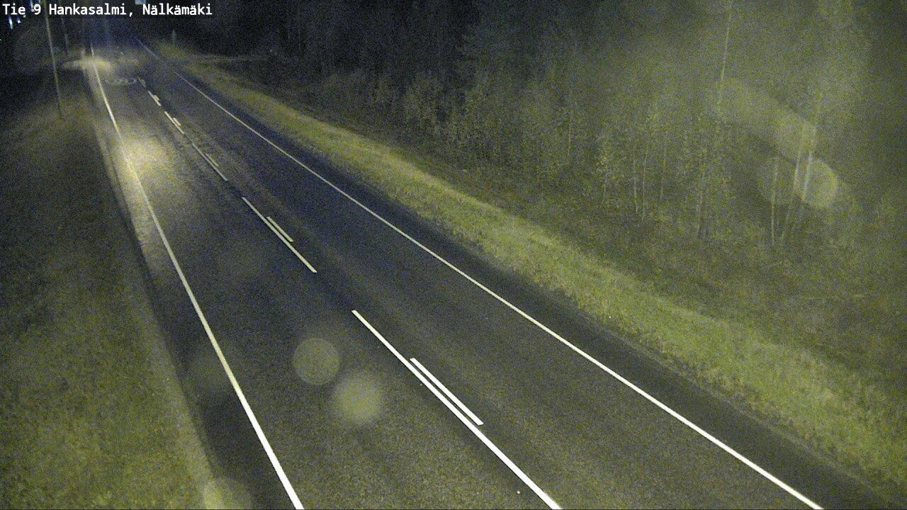 Weather Camera Image Väg 9 Hankasalmi, Nälkämäki, Hankasalmi, Keski-Suomi
