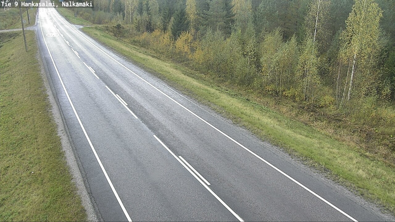 Weather Camera Image Väg 9 Hankasalmi, Nälkämäki, Hankasalmi, Keski-Suomi
