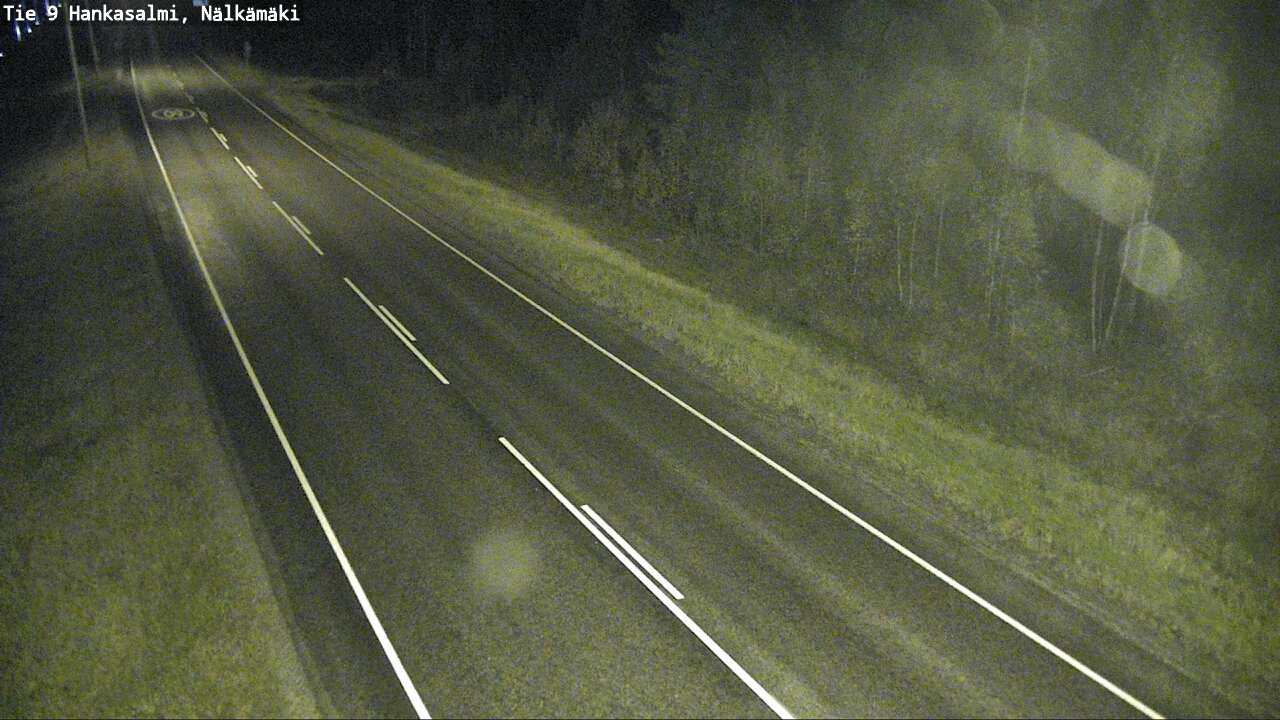 Weather Camera Image Väg 9 Hankasalmi, Nälkämäki, Hankasalmi, Keski-Suomi