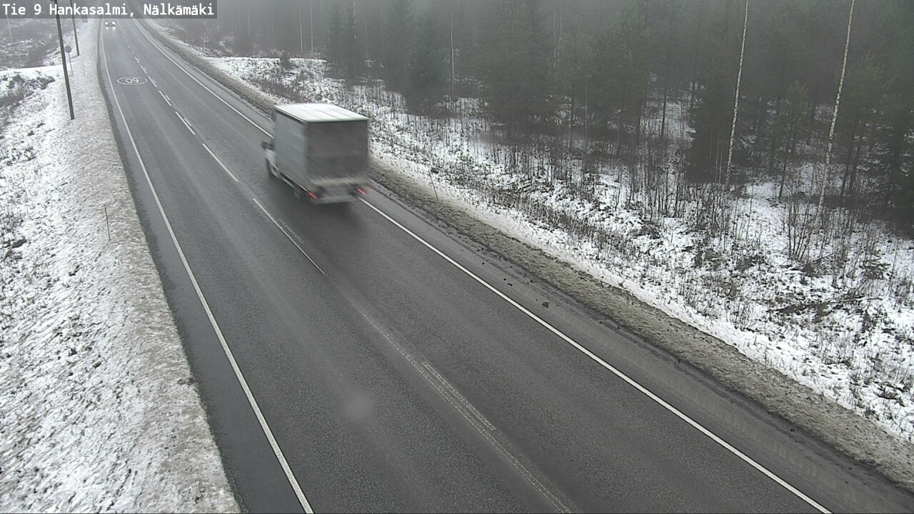 Weather Camera Image Väg 9 Hankasalmi, Nälkämäki, Hankasalmi, Keski-Suomi