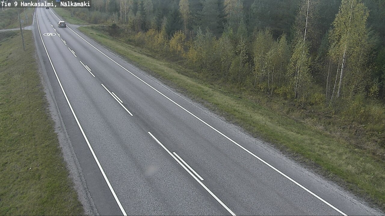 Weather Camera Image Väg 9 Hankasalmi, Nälkämäki, Hankasalmi, Keski-Suomi