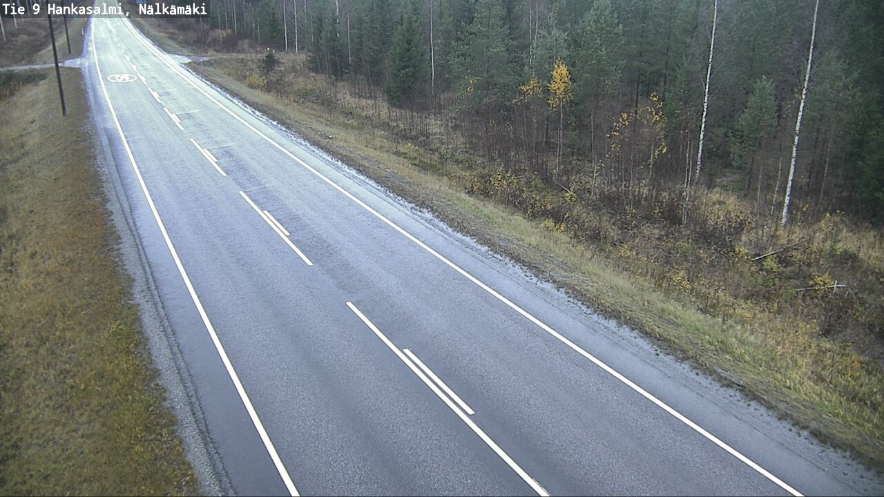 Weather Camera Image Väg 9 Hankasalmi, Nälkämäki, Hankasalmi, Keski-Suomi