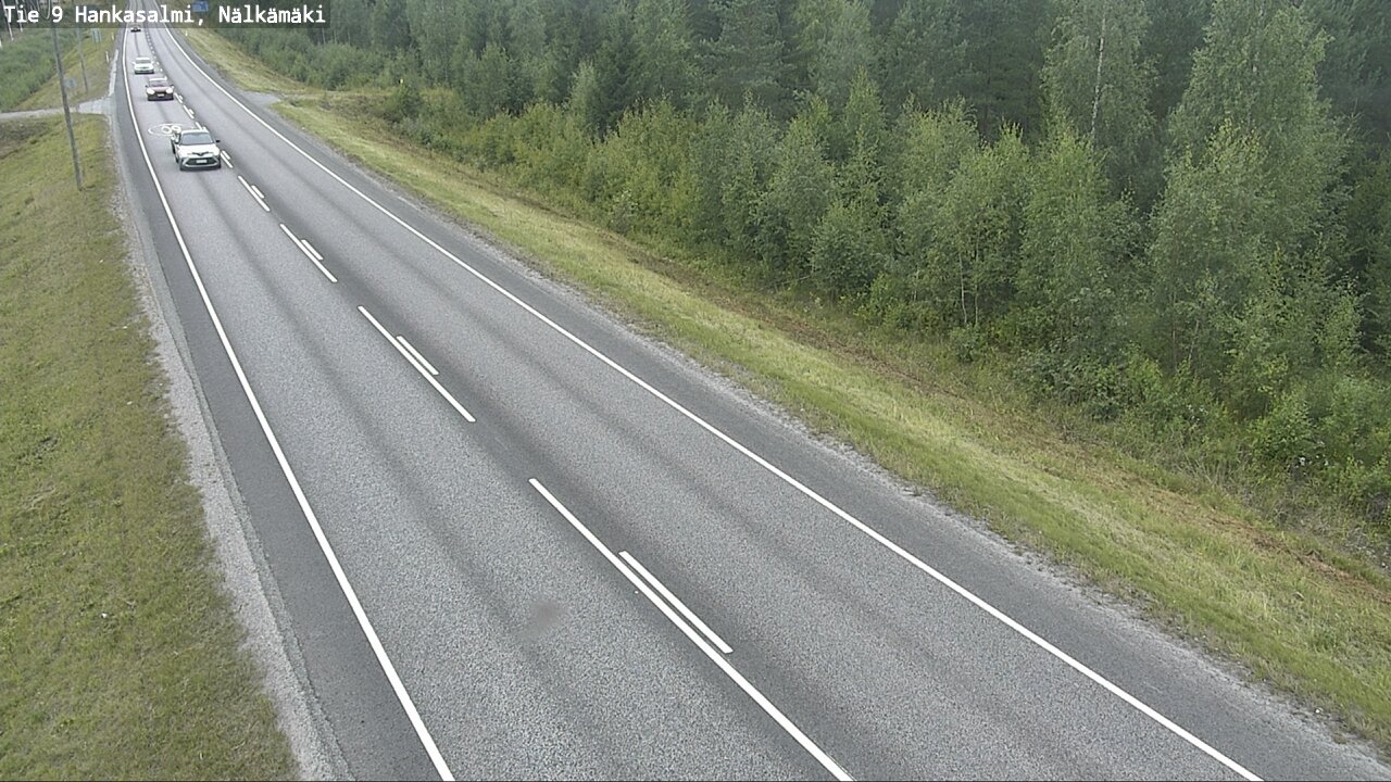 Weather Camera Image Väg 9 Hankasalmi, Nälkämäki, Hankasalmi, Keski-Suomi