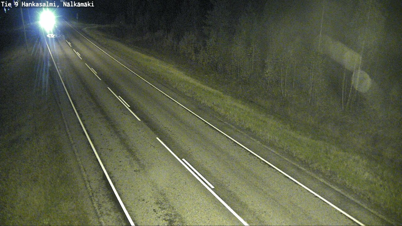 Weather Camera Image Väg 9 Hankasalmi, Nälkämäki, Hankasalmi, Keski-Suomi