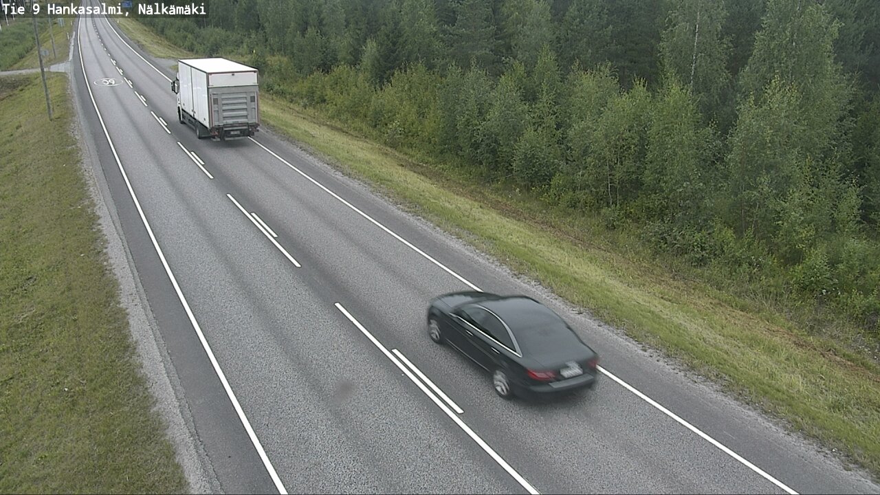 Weather Camera Image Väg 9 Hankasalmi, Nälkämäki, Hankasalmi, Keski-Suomi
