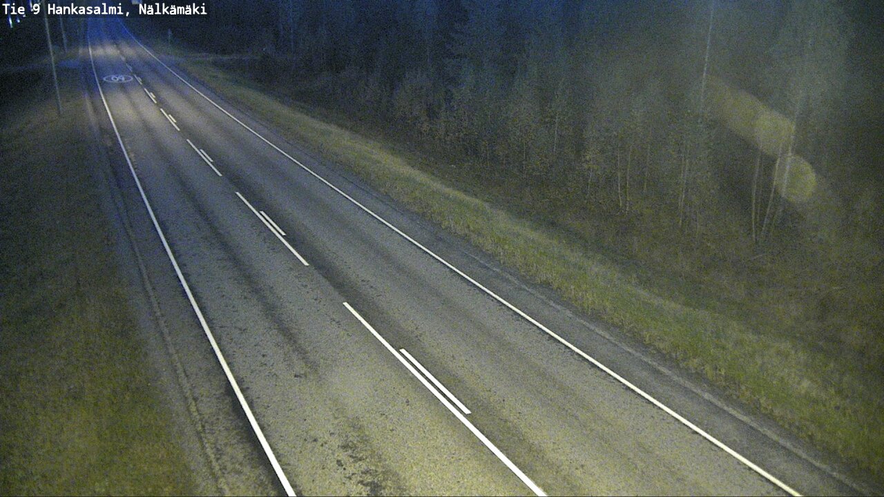 Weather Camera Image Väg 9 Hankasalmi, Nälkämäki, Hankasalmi, Keski-Suomi