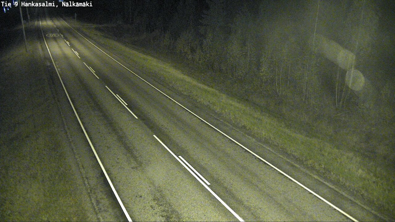 Weather Camera Image Väg 9 Hankasalmi, Nälkämäki, Hankasalmi, Keski-Suomi