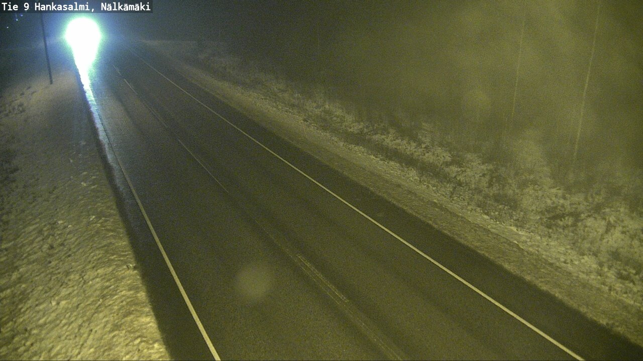 Weather Camera Image Väg 9 Hankasalmi, Nälkämäki, Hankasalmi, Keski-Suomi