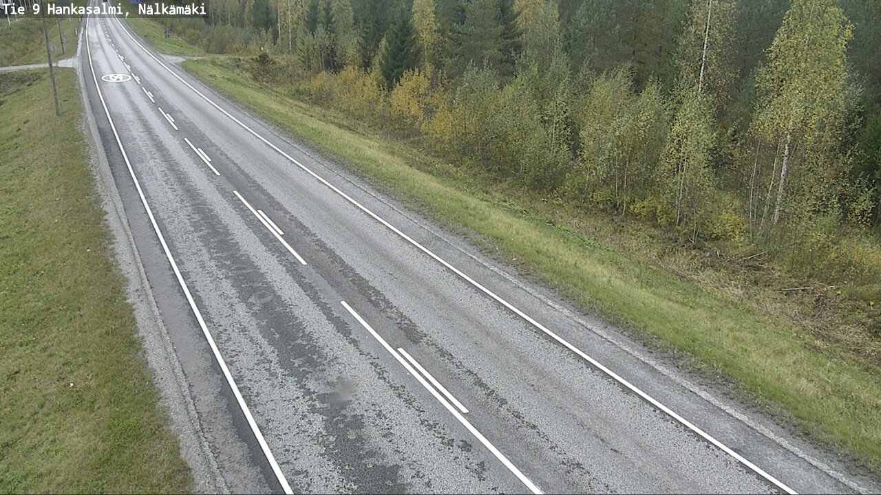 Weather Camera Image Väg 9 Hankasalmi, Nälkämäki, Hankasalmi, Keski-Suomi