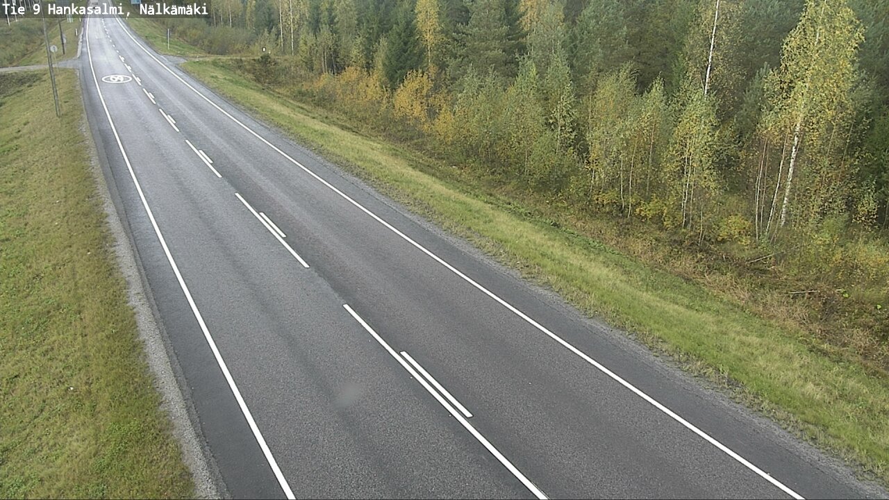 Weather Camera Image Väg 9 Hankasalmi, Nälkämäki, Hankasalmi, Keski-Suomi