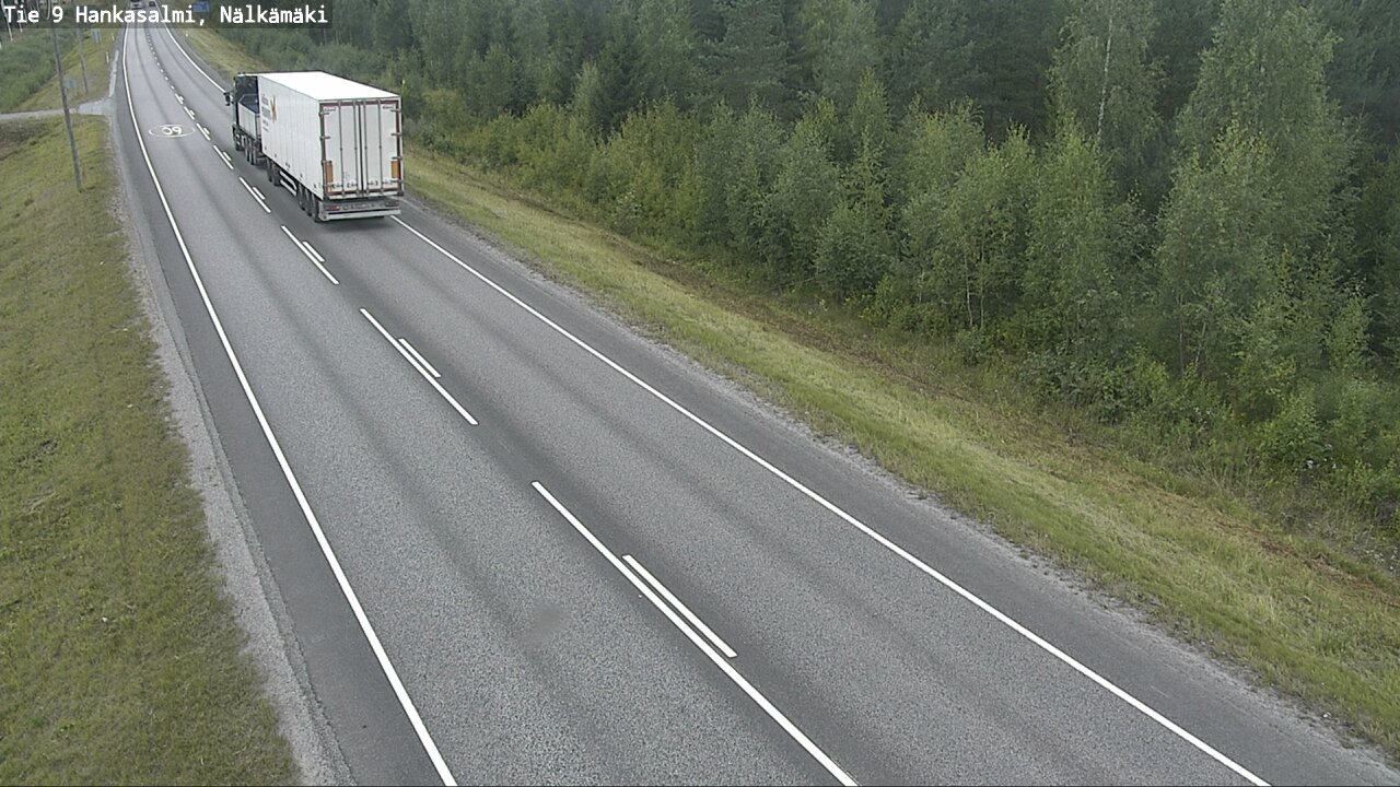 Weather Camera Image Väg 9 Hankasalmi, Nälkämäki, Hankasalmi, Keski-Suomi