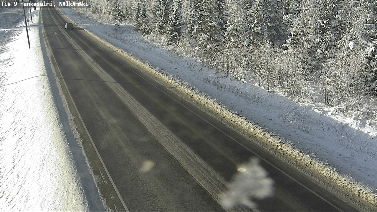Weather Camera Image Väg 9 Hankasalmi, Nälkämäki, Hankasalmi, Keski-Suomi