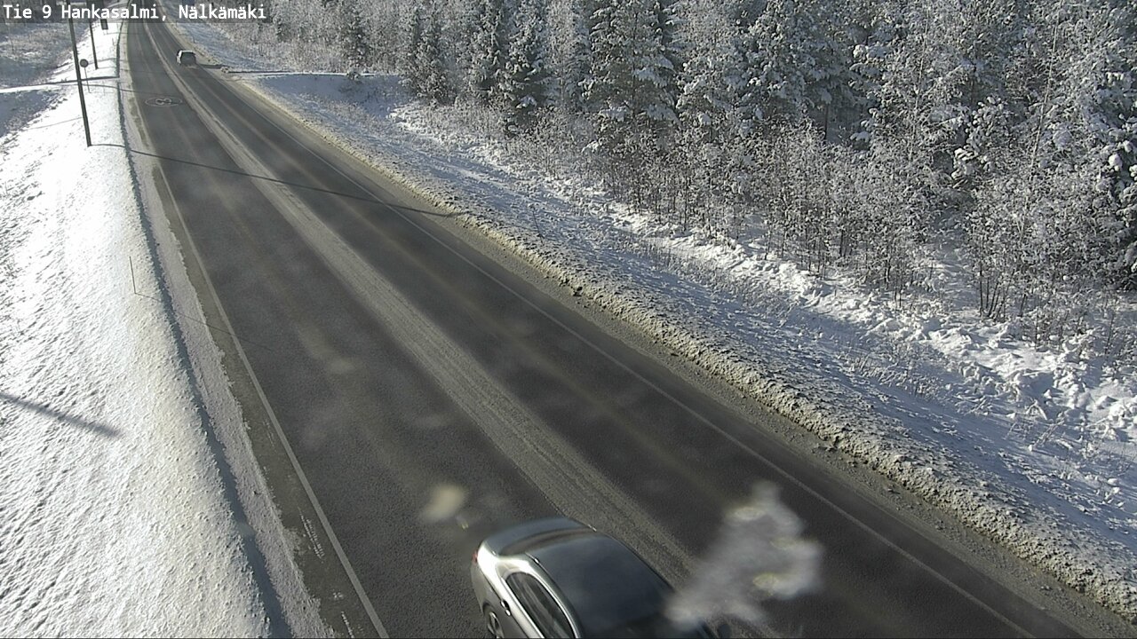 Weather Camera Image Väg 9 Hankasalmi, Nälkämäki, Hankasalmi, Keski-Suomi