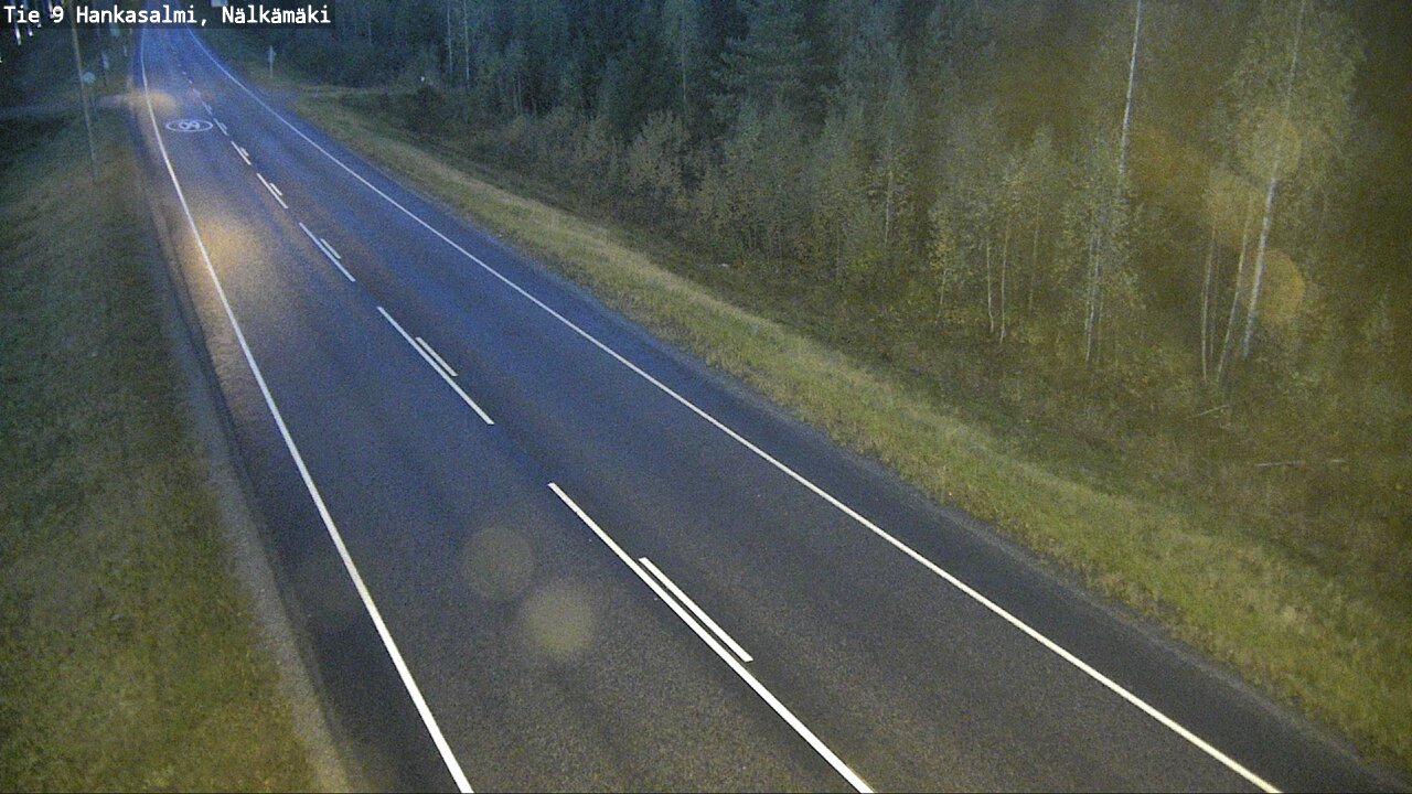 Weather Camera Image Väg 9 Hankasalmi, Nälkämäki, Hankasalmi, Keski-Suomi
