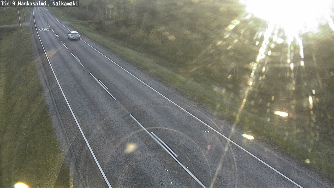 Weather Camera Image Väg 9 Hankasalmi, Nälkämäki, Hankasalmi, Keski-Suomi
