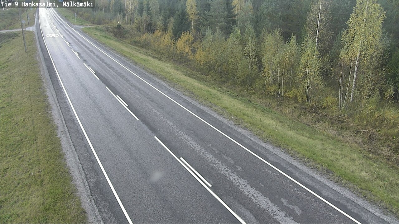 Weather Camera Image Väg 9 Hankasalmi, Nälkämäki, Hankasalmi, Keski-Suomi